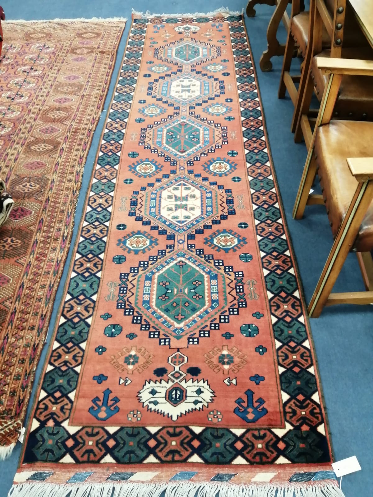 A Persian wool runner, 335 x 93cm